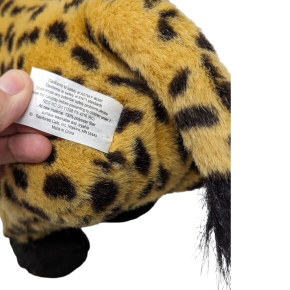 Rainforest Cafe Yellow Black Spotted Giraffe Plush Stuffed Animal Soft Toy 14" - Picture 8 of 9